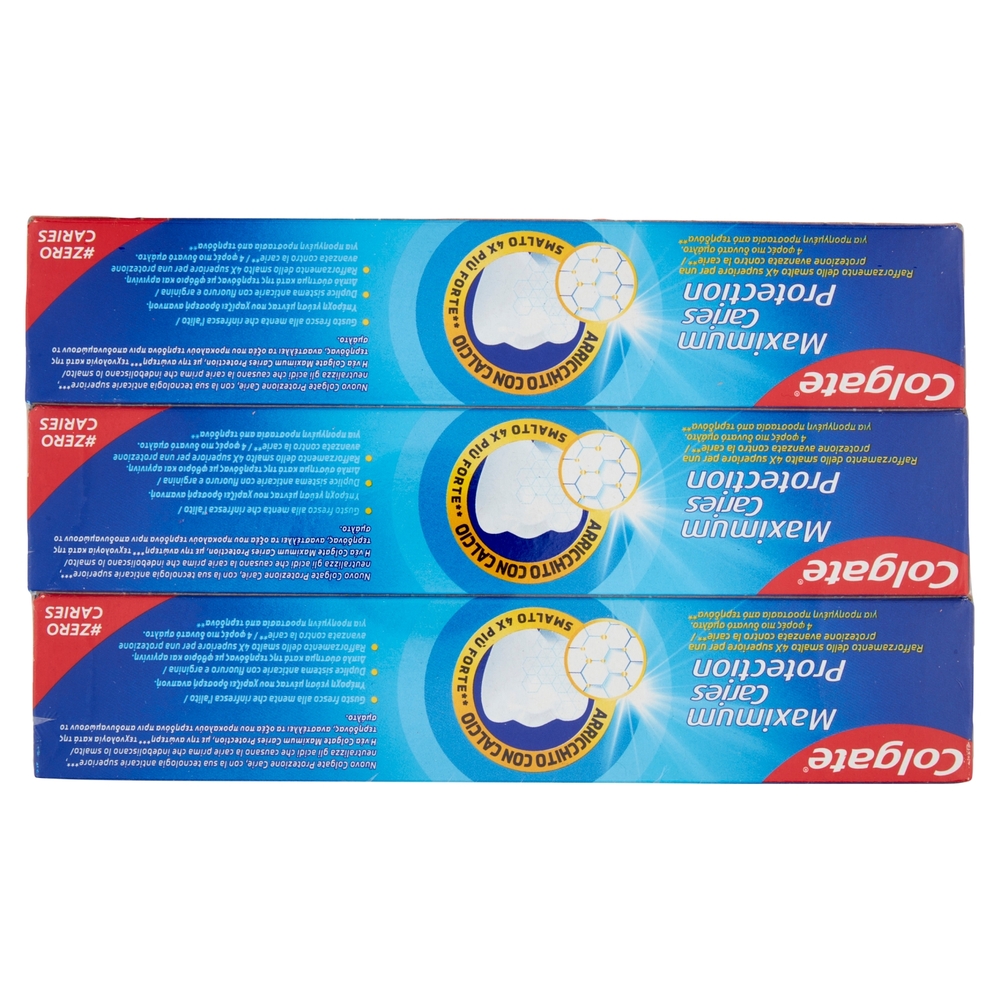 Colgate dentifricio Maximum Caries Protection, protezione carie 3x75 ml
